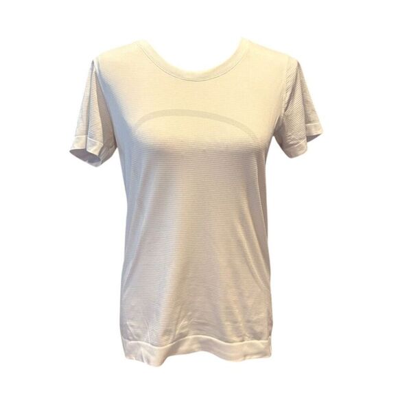 lululemon athletica Tops - *3/$15 Lululemon Women's Small White Crew Neck T-Shirt Casual Short Sleeve